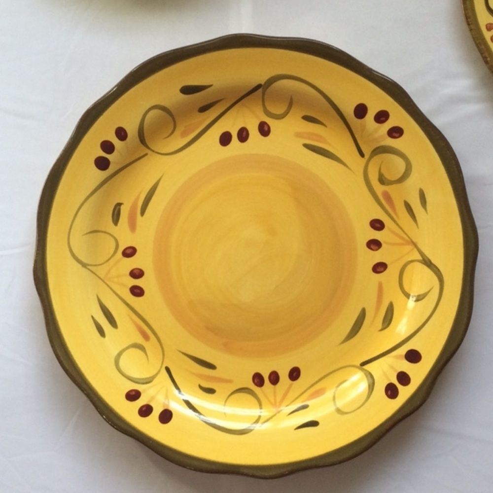 Italian Villa 11” Dinner Plate by Home Trends Discontinued Pattern